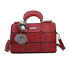 Women's Bags PU Leather Satchel Top Handle Bag Zipper Solid Color Handbags Daily Black Purple Red Gray