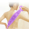 Long Back Towel Loofah Scilicone Rubbing Bath Brush Sided Scrubber Silicone Scrub