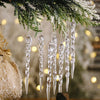 12pcs Christmas Transparent Icicle Pendant New Christmas Tree Decoration