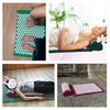 Acupressure Mat and Pillow Set Yoga Mat Sports ABS Foam Cotton Ergonomic