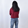 Women's Long Sleeve Hoodie Sweatshirt Streetwear Cropped Top Winter Breathable