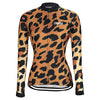 21Grams Women's Long Sleeve Cycling Jersey Winter Spandex Polyester Black / Orange Purple Red Leopard Bike Jersey Top Mountain Bike MTB Road Bike Cycling Thermal / Warm Breathable Quick Dry Sports