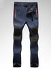 Men's Hiking Pants Trousers Softshell Pants Solid Color Winter Outdoor Windproof Fleece Lining Breathable Rain Waterproof