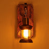 Wall Lamp Single Head Industrial Rustic Vintage Retro Wooden Wall Scone