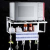 microwave oven rack, 2 tier storage rack microwave oven shelf kitchen supplies