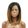 Synthetic Lace Front Wig Ombre Straight Bob Side Part Lace Front Wig