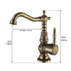 Bathroom Sink Faucet - Single Antique Brass Free Standing Single Handle One HoleBath Taps