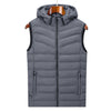 Men's 2 Places Heated Vest Hiking Vest Gilet Winter Outdoor Solid Color Thermal