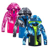 Boys' Girls' Hiking Jacket Ski Jacket Hiking Windbreaker Outdoor Camo Waterproof Windproof Fleece Lining Breathable Jacket