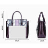 Women's Bags PU Leather Satchel Top Handle Bag Zipper Handbags Daily Wine Black Dark Purple Brown