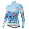 21Grams Floral Botanical Women's Long Sleeve Cycling Jersey