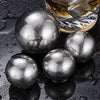 Round 304 Stainless Steel Ice Cubes Reusable Metal Chilling Stones for Whisky